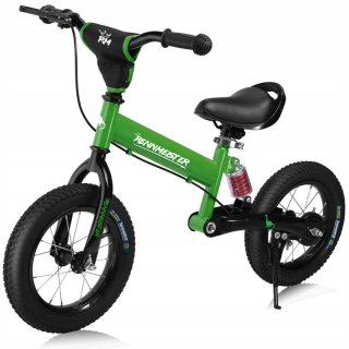 Wideshop Balančný bicykel 12" zelený